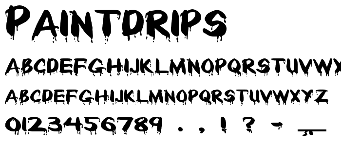 Paintdrips font
