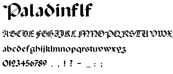 PaladinFLF font