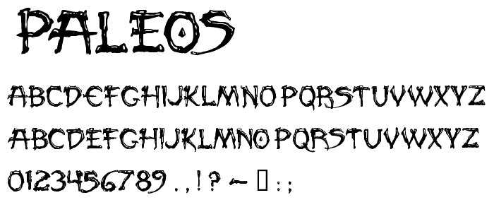 Paleos font