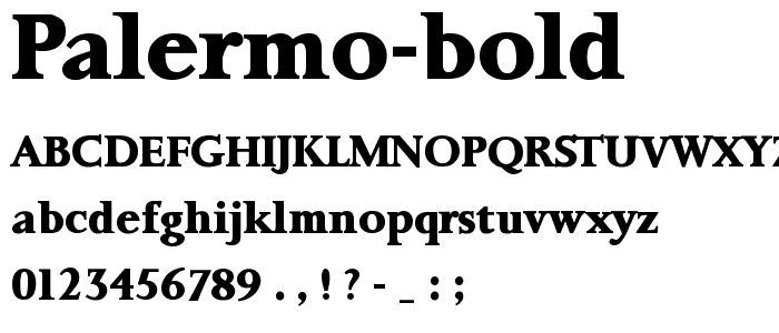 Palermo-Bold font