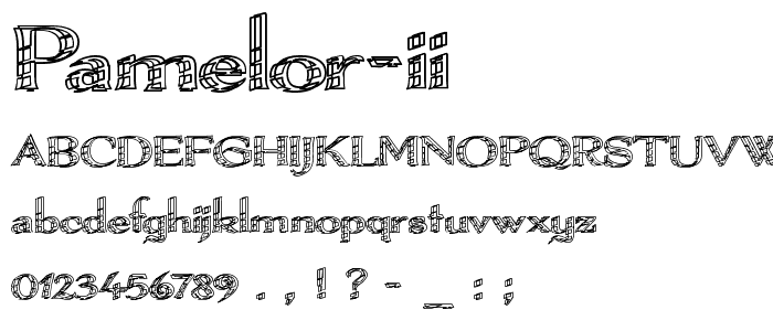 Pamelor II font