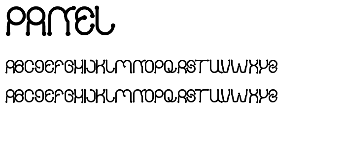 Panel font