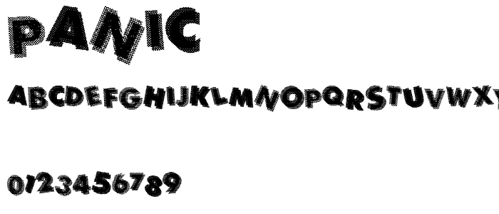 Panic font