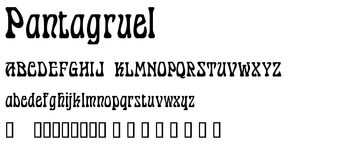 Pantagruel™ font