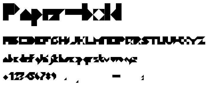 Paper Bold font