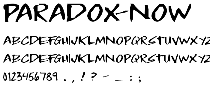 Paradox Now font