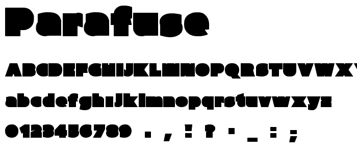 Parafuse font