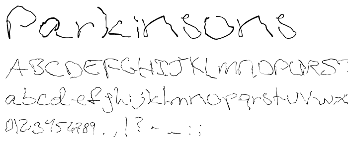 Parkinsons font