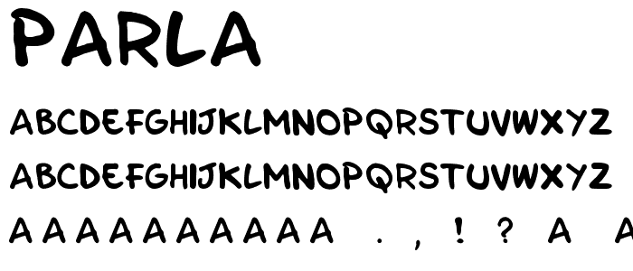 Parla font