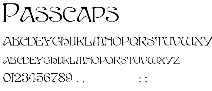 PassCaps font