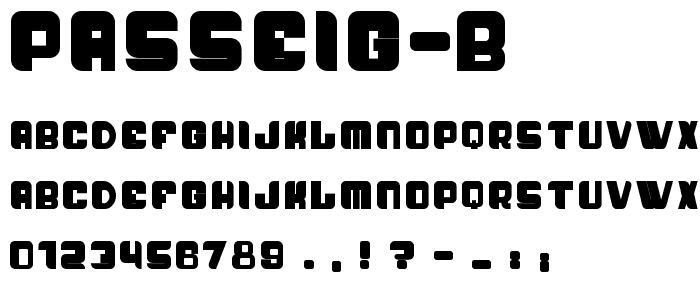 Passeig B font