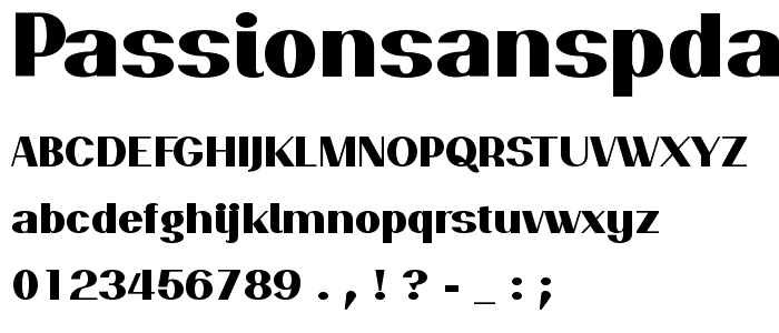 PassionSansPDao-ExtraBold font