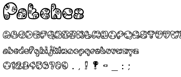 Patches font