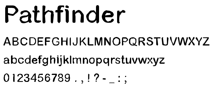 Pathfinder font