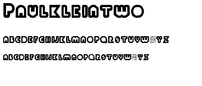 PaulKleinTwo font