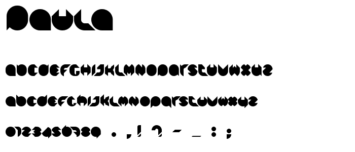 Paula font