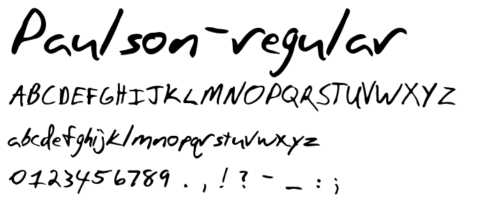 Paulson Regular font