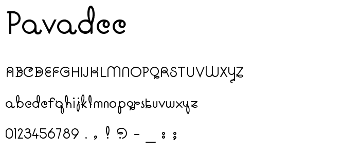 Pavadee font