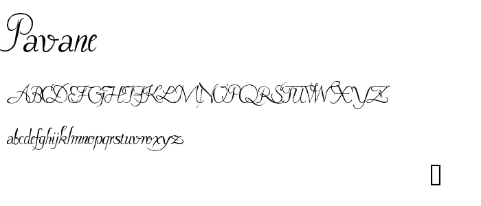 Pavane font