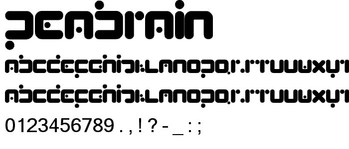 PeaBrain font