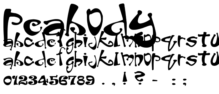 Peabody font