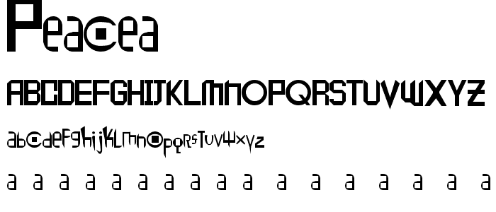 Peace1 font