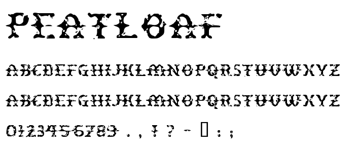 Peatloaf font