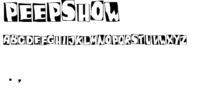 PeepShow font
