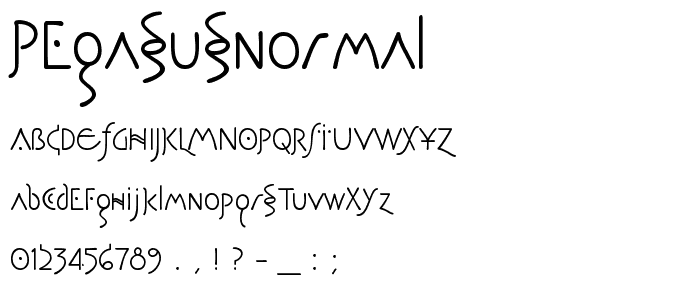 PegasusNormal font