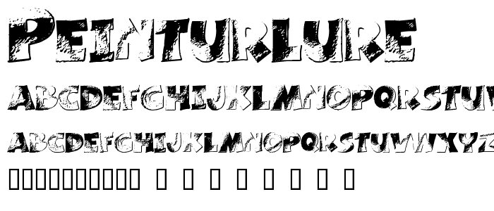 Peinturlure font