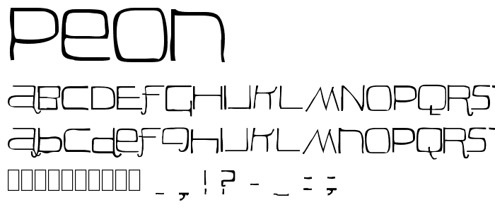 Peon font