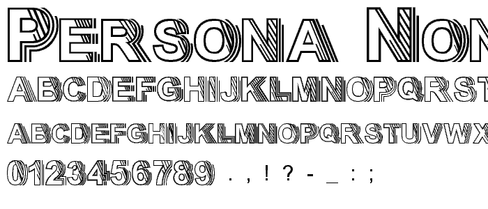 Persona Non Grata font