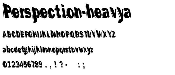 Perspection HeavyA font