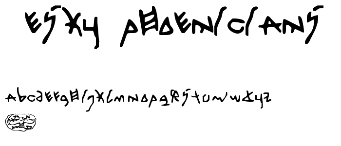 Pesky Phoenicians font