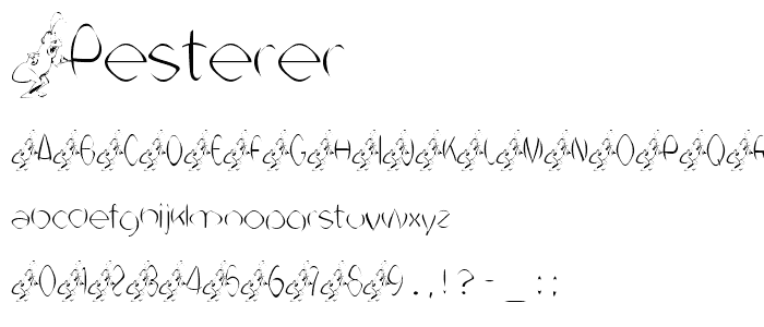 Pesterer font