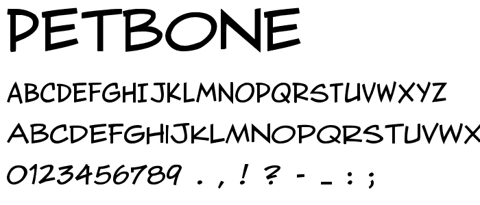 PetBone font