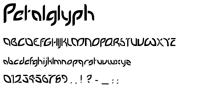 PetalGlyph font