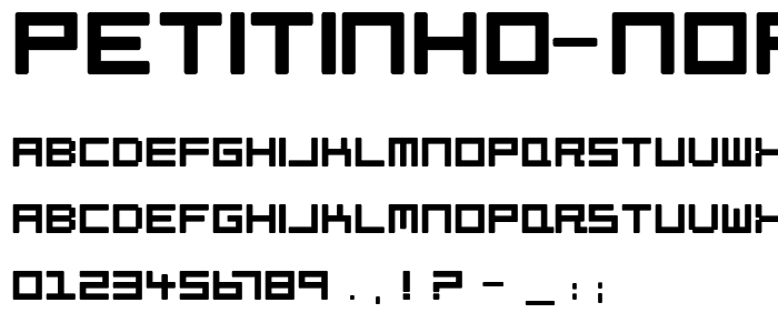 Petitinho-Normal font