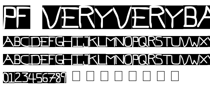 Pf_veryverybadfont7 Inverted font