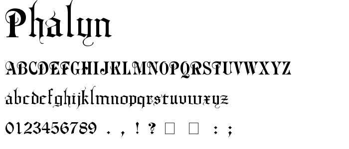 Phalyn font