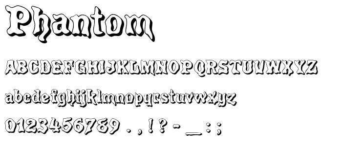 Phantom font