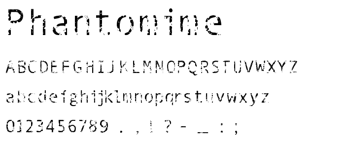 Phantomime font