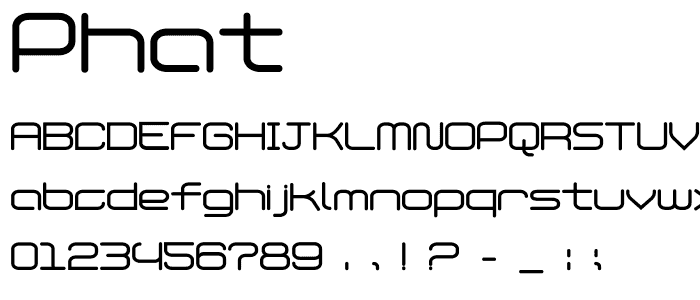 Phat font