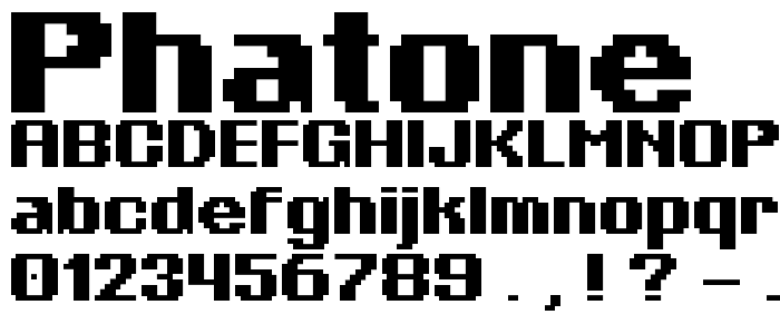Phatone font
