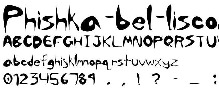 Phishka Bel Liscoa font