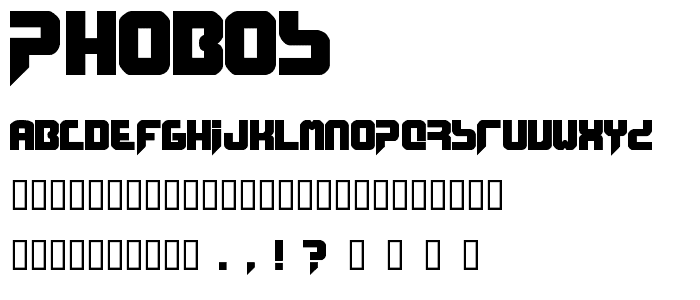 Phobos font