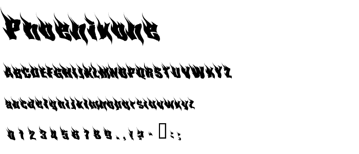 PhoenixOne font