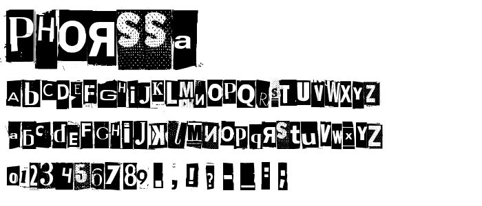 Phorssa font