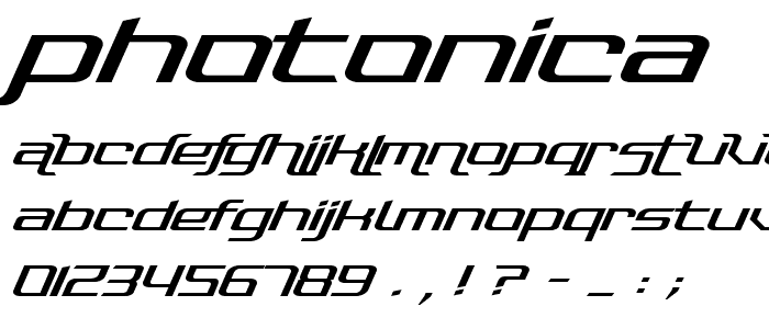 Photonica font