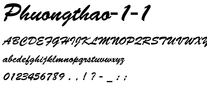 PhuongThao 1 1 font